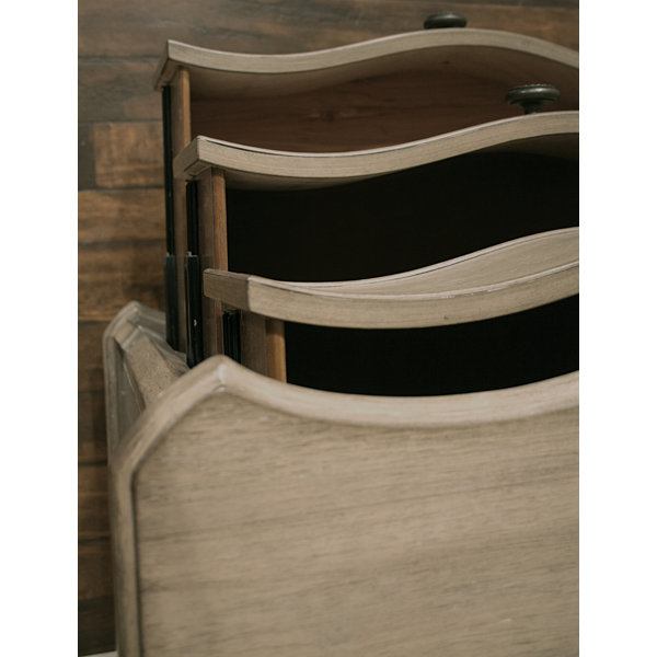 Kelly Clarkson Home Troutt 29.75'' Tall 3 Drawer Solid Wood Bachelor